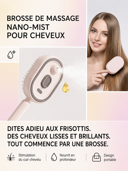 Brosse capillaire à nano-brume