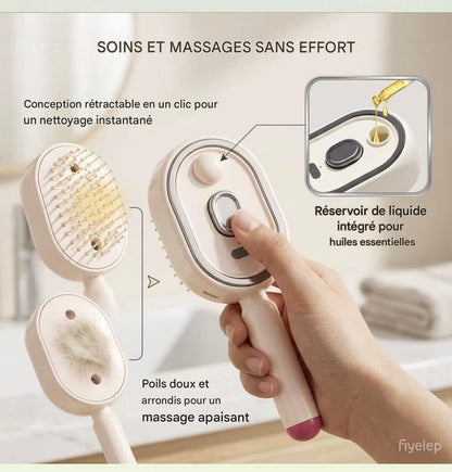 Brosse capillaire à nano-brume